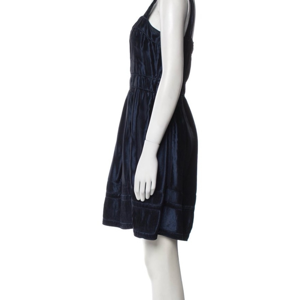 Burberry Navy Blue Midi Dress - Formal Dress - wedding - Size 8 - Picture 3 of 4